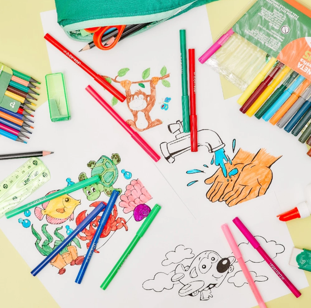 Caneta Hidrocor 24 Cores Canetinha Hidrografica