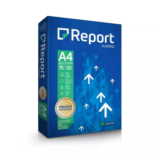 Papel Sulfite Report Multi A4 Branco 75g com 500 Folhas